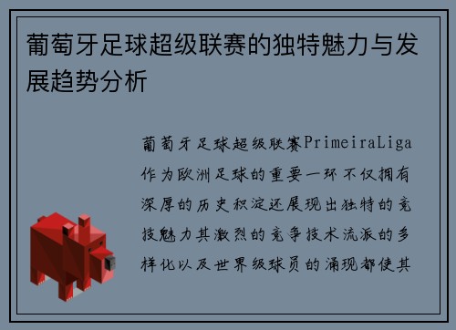 葡萄牙足球超级联赛的独特魅力与发展趋势分析